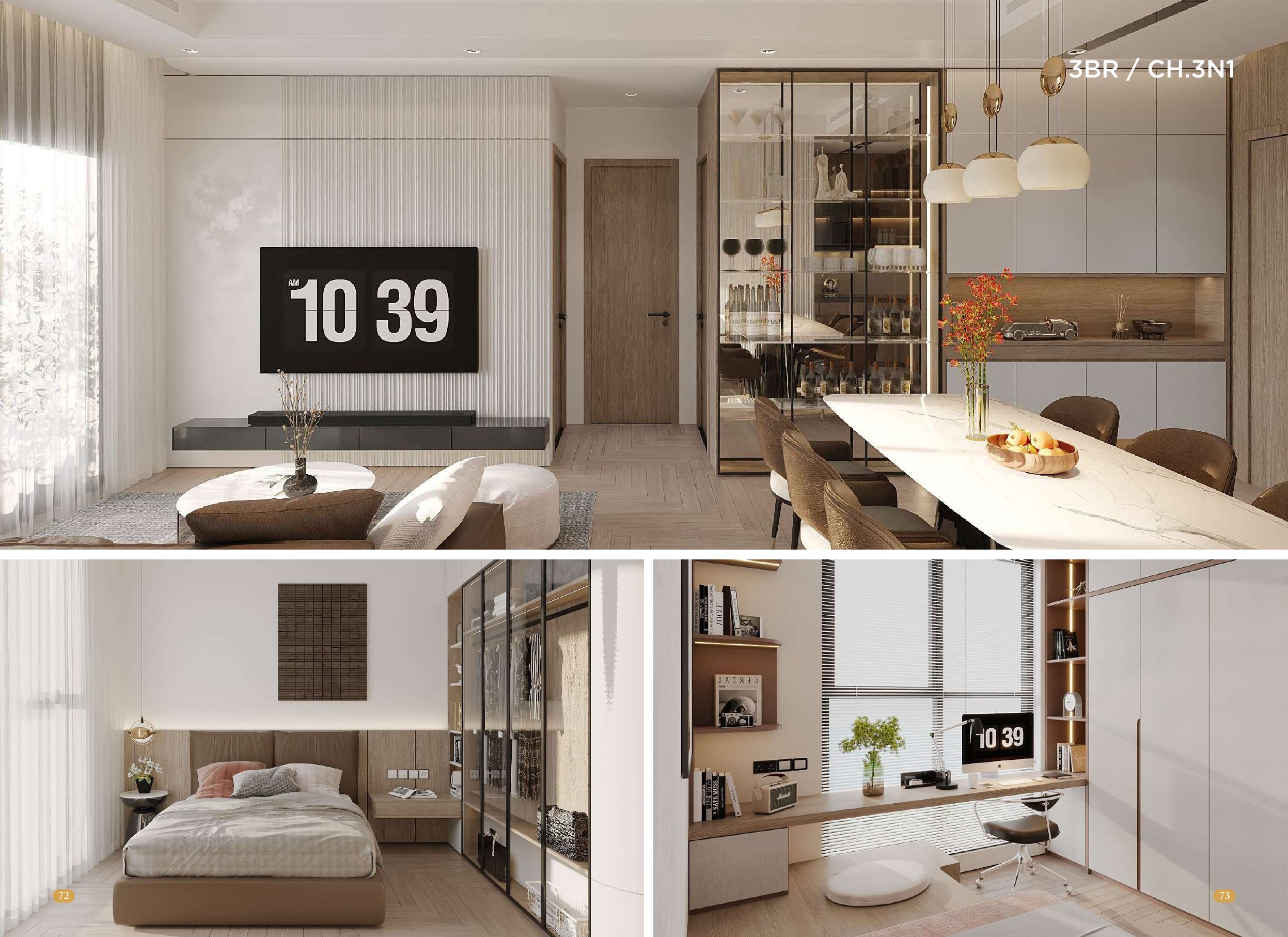 Phối cảnh Căn 3PN