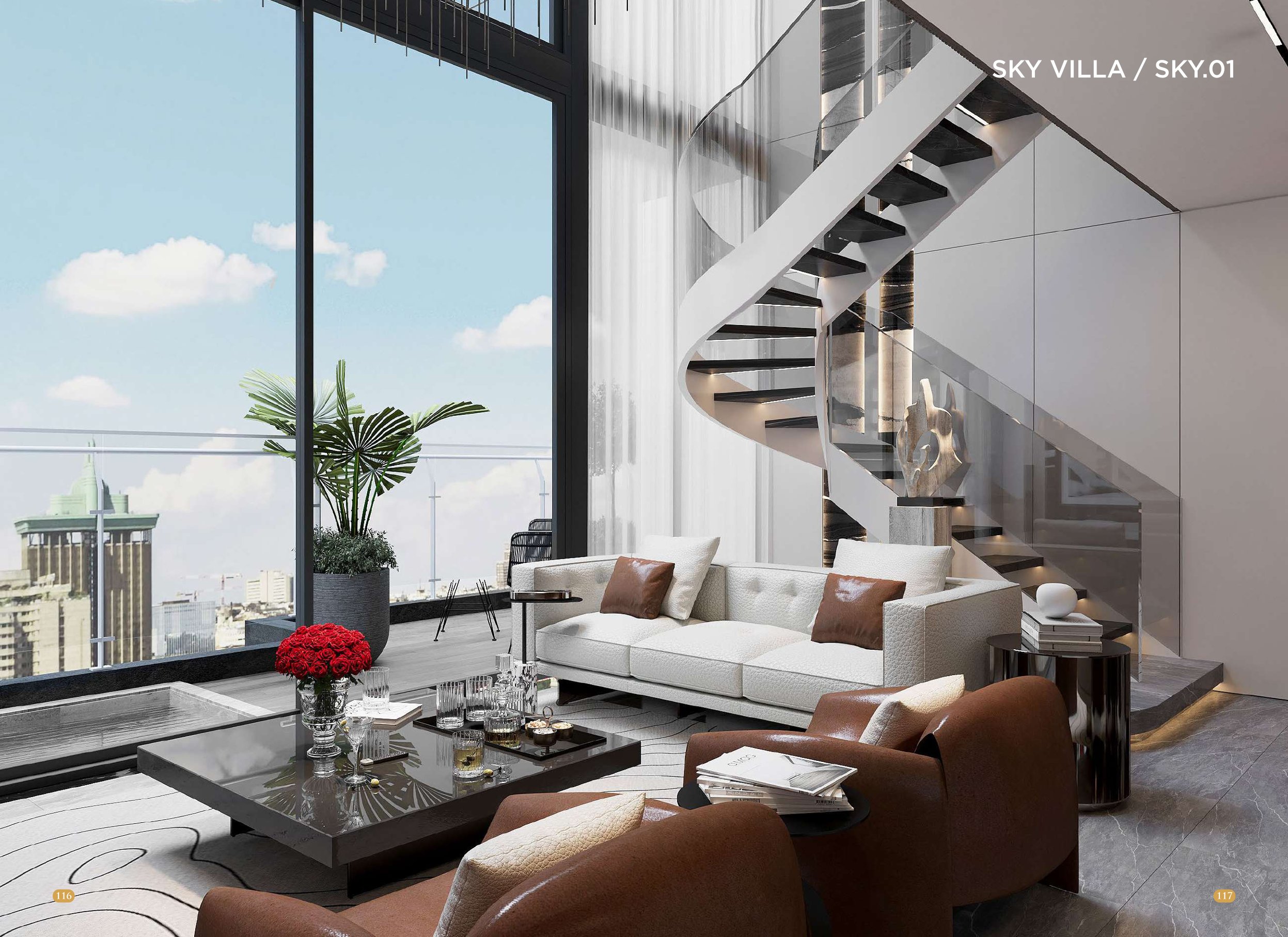 Phối cảnh Sky Villa